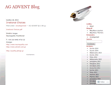 Tablet Screenshot of agadvent.wordpress.com