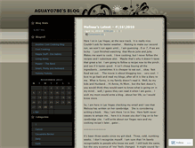 Tablet Screenshot of aguayo780.wordpress.com