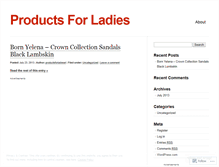 Tablet Screenshot of productsforladiesel.wordpress.com