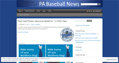 Desktop Screenshot of pabaseballnews.wordpress.com