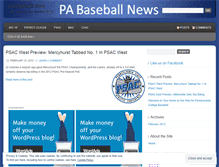 Tablet Screenshot of pabaseballnews.wordpress.com
