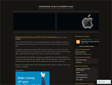 Tablet Screenshot of confessionsofanexwindowsuser.wordpress.com