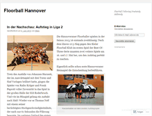 Tablet Screenshot of floorballhannover.wordpress.com