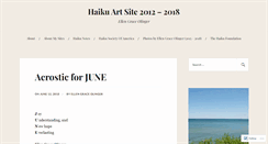 Desktop Screenshot of haikuprayers.wordpress.com