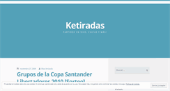 Desktop Screenshot of ketiradas.wordpress.com