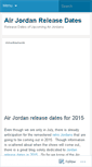 Mobile Screenshot of airjordanreleasedates.wordpress.com