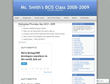 Tablet Screenshot of bcis20082009.wordpress.com