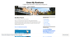 Desktop Screenshot of greenmyrowhome.wordpress.com