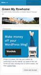 Mobile Screenshot of greenmyrowhome.wordpress.com