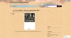 Desktop Screenshot of concorsodipoesia.wordpress.com