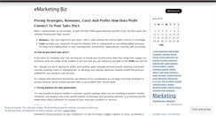 Desktop Screenshot of emarketingbiz.wordpress.com