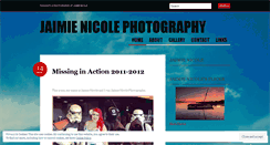 Desktop Screenshot of jaimienicolephotography.wordpress.com