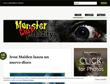 Tablet Screenshot of monsterpclub.wordpress.com