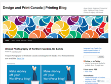 Tablet Screenshot of designandprintcanada.wordpress.com