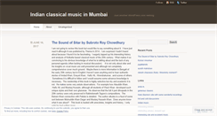 Desktop Screenshot of musicmumbai.wordpress.com