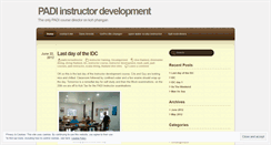 Desktop Screenshot of padicoursedirector.wordpress.com