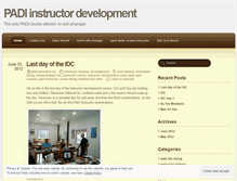 Tablet Screenshot of padicoursedirector.wordpress.com