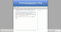 Desktop Screenshot of findmealocalpainter.wordpress.com