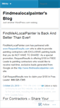 Mobile Screenshot of findmealocalpainter.wordpress.com