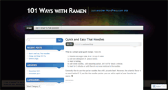 Desktop Screenshot of justramen.wordpress.com