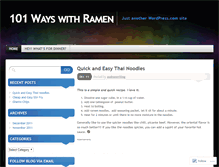Tablet Screenshot of justramen.wordpress.com