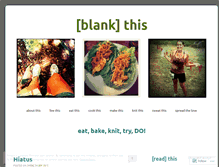 Tablet Screenshot of blankthis.wordpress.com