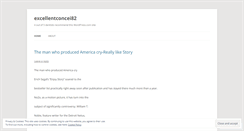 Desktop Screenshot of excellentconcei82.wordpress.com