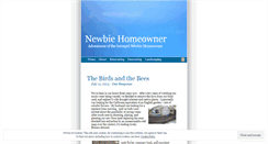 Desktop Screenshot of newbiehomeowner.wordpress.com