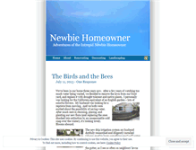 Tablet Screenshot of newbiehomeowner.wordpress.com