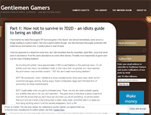 Tablet Screenshot of gentlemengamers.wordpress.com