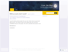 Tablet Screenshot of ilovemsnet.wordpress.com