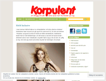 Tablet Screenshot of korpulent.wordpress.com