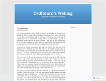 Tablet Screenshot of ordforord.wordpress.com