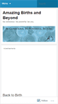 Mobile Screenshot of amazingbirthsandbeyond.wordpress.com