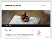 Tablet Screenshot of homemakingbygrace.wordpress.com