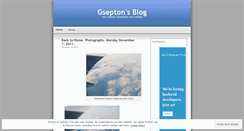 Desktop Screenshot of gsepton.wordpress.com