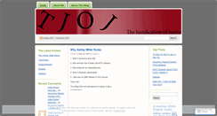 Desktop Screenshot of justinvsblog.wordpress.com