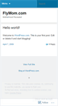 Mobile Screenshot of flymomcom.wordpress.com