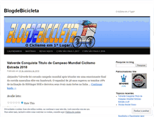Tablet Screenshot of blogdebicicleta.wordpress.com