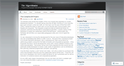 Desktop Screenshot of algorithmist.wordpress.com