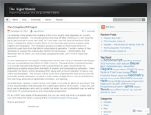 Tablet Screenshot of algorithmist.wordpress.com