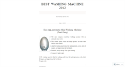 Desktop Screenshot of bestwashingmachine2012.wordpress.com