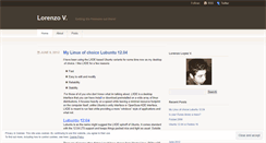 Desktop Screenshot of lorenzolv.wordpress.com