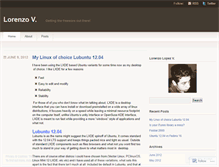 Tablet Screenshot of lorenzolv.wordpress.com
