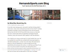 Tablet Screenshot of hernandosports.wordpress.com