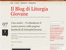 Tablet Screenshot of blogliturgiagiovane.wordpress.com