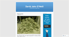 Desktop Screenshot of davidjohnoneill.wordpress.com