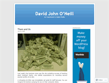 Tablet Screenshot of davidjohnoneill.wordpress.com