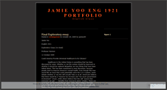 Desktop Screenshot of jamiey09.wordpress.com