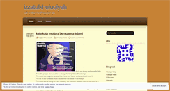 Desktop Screenshot of izzatulkhuluqiyah.wordpress.com